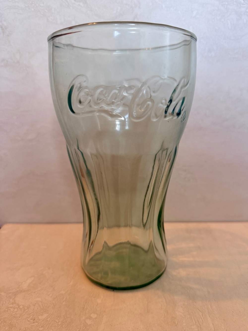 Vintage Coca Cola 16 oz Clear Drinking Glass by Libbey Glass